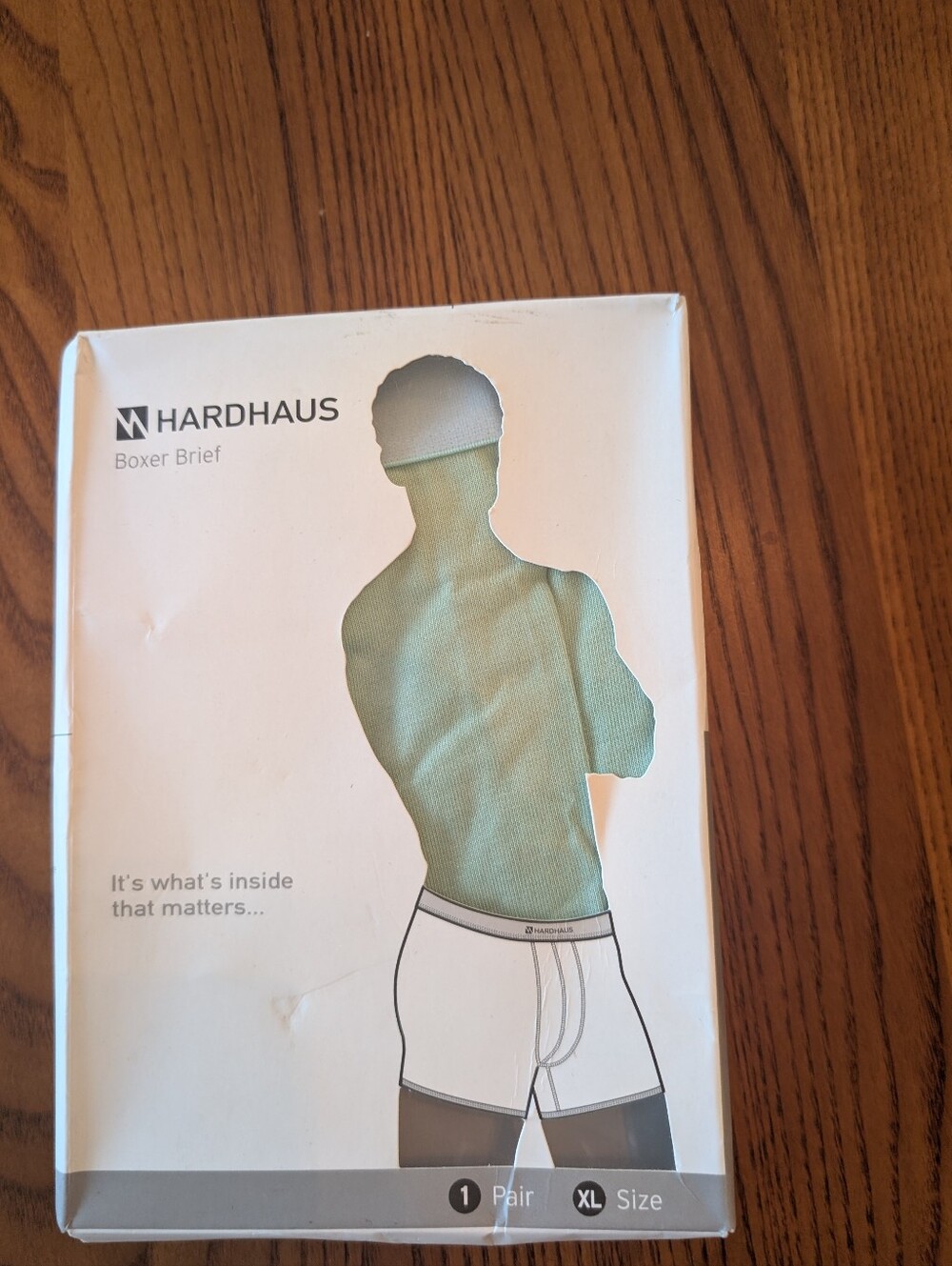HARDHAUS Men’s Boxer Briefs,  Seamist, Size XL - NEW
